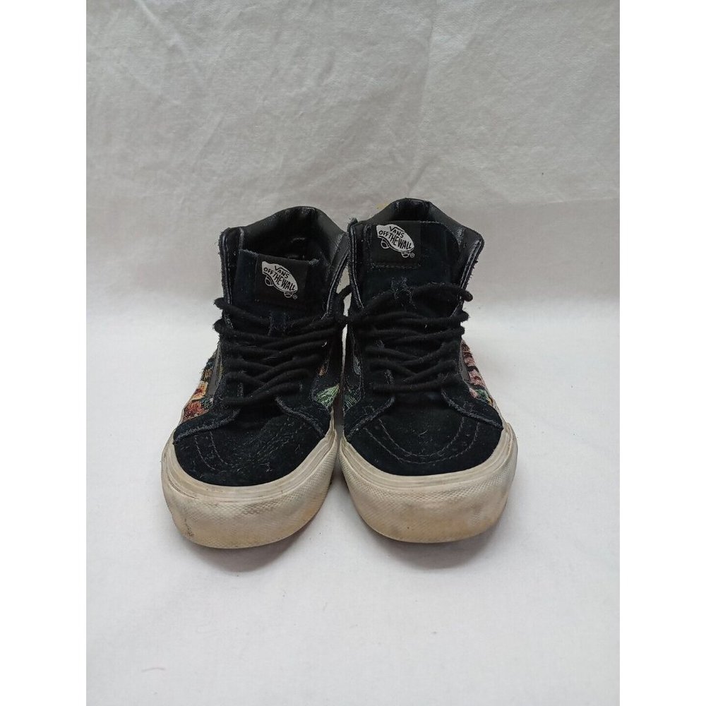 Vans Sk8 Hi Suede/Canvas Paisley Colorblock Sneakers Women's Size 7